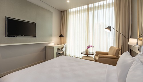 Habitación estándar, 1 cama de matrimonio, vistas a la ciudad (High Floor)