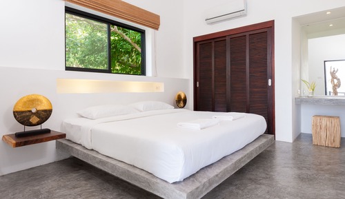 Villa de diseño, 3 habitaciones, vistas al mar, en la zona del jardín