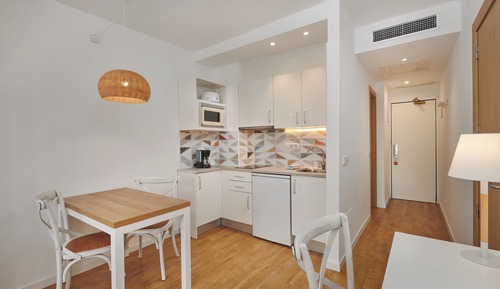 Estudio, 1 habitación, cocina básica