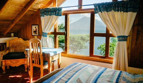 Bungalow, 1 cama de matrimonio, vistas al lago