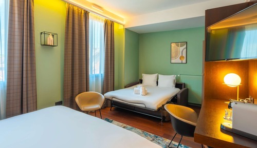Habitación familiar, 1 cama doble con sofá cama