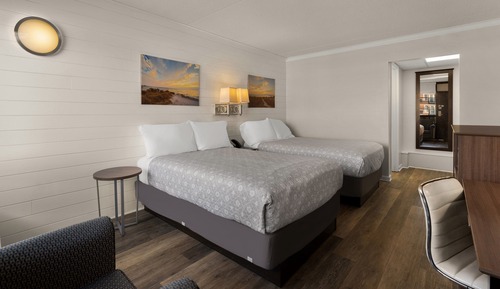 Habitación estándar doble, 2 camas dobles, frigorífico y microondas
