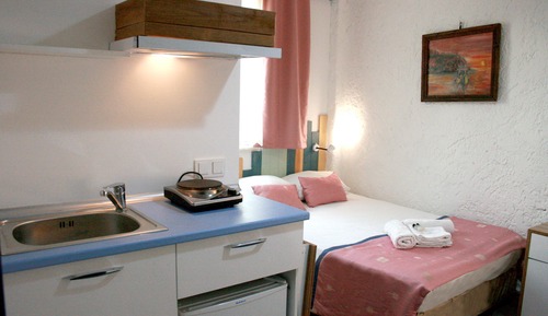 Habitación cuádruple superior, 2 habitaciones, cocina básica, junto a la playa