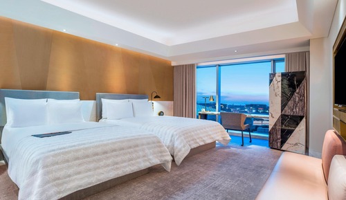 Habitación, 2 camas de matrimonio, no fumadores, vistas a la ciudad