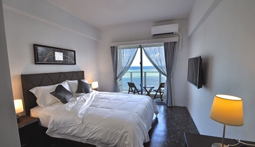 Habitación estándar doble, no fumadores, vistas a la playa (High Floor 8-10F)