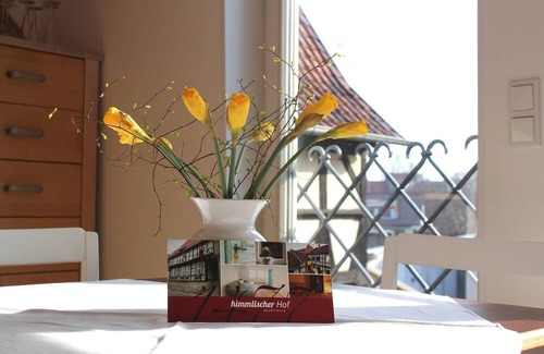 Quedlinburg Apartamento | ⭐️ Relaxing holiday with idyllic courtyard & fireplace, unique monument from 1477, 4-6 p.
