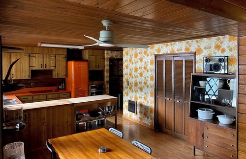 Lake Cavanaugh Cabina | Charming Waterfront Mid Century Waterfront Cabin w/ Hot Tub + Breathtaking Views