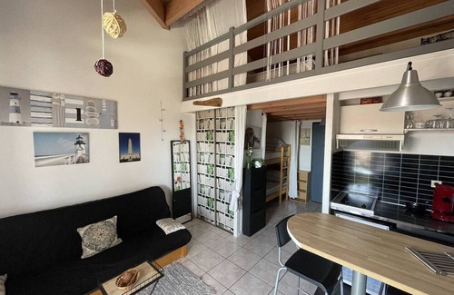 Mimizan-Plage Apartamento | Beautiful apartment for 2 to 6 people in the heart of the pedestrian streets of Mimizan plage