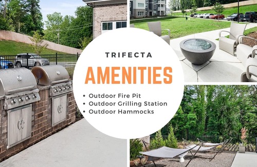 Avery Creek Apartamento | South Asheville Getaway 2 BDR Apt Gym Pool
