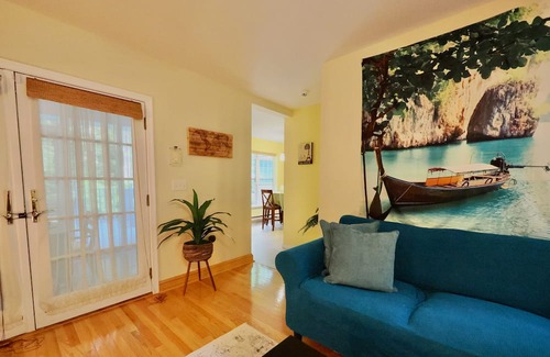 Pocono Lake Casa | Pocono Lake Getaway: Pool, Tennis, and Basketball!