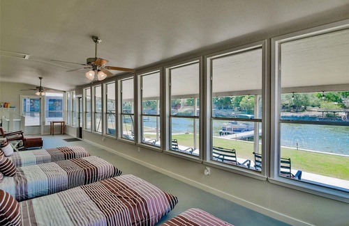 Granbury Casa | Waterfront Lake House with private boat launch and dock