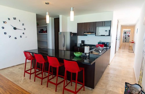 Chicxulub Puerto Apartamento | Ocean views from all rooms of this Beachfront unit