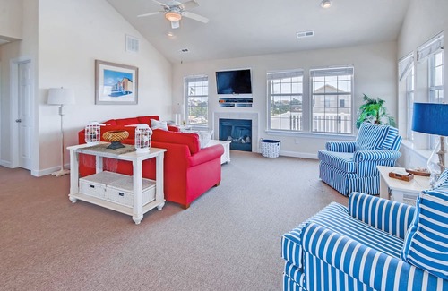 Wind Over Waves Casa | Para niños y perros Soundside-Pool, Jacuzzi, GameRm, Putting Green, Sound Access