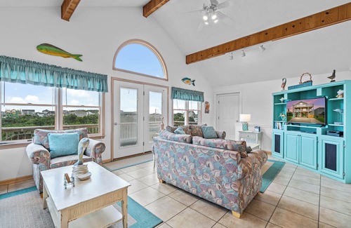 Spindrift Banks Casa | Amplia terraza con una vista! Vista al mar, paseo corto a la playa de Salvo, DogFriendly, WiFi