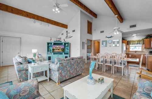 Spindrift Banks Casa | Amplia terraza con una vista! Vista al mar, paseo corto a la playa de Salvo, DogFriendly, WiFi