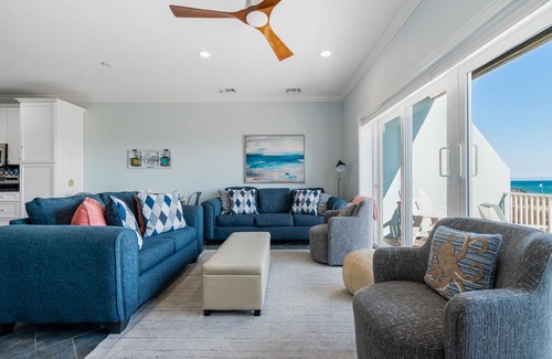 Navarre Beach Casa | Gulf Front Home with Private Beach Crossover. Goin' Coastal