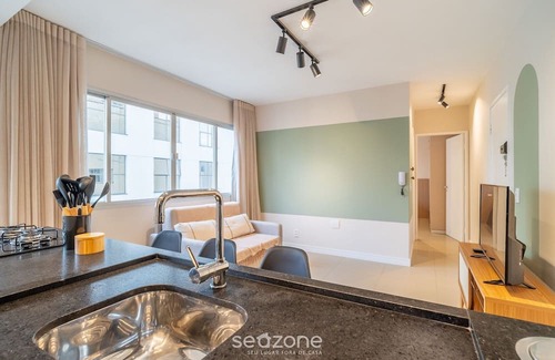 Centro Apartamento | Apto 1Q and Self Check-in 400m from Beira Mar BMC1008