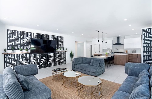 Tarzana Casa | Luxury Family Oasis with Heated Saltwater Pool, Spa, and Tulum-Inspired Serenity