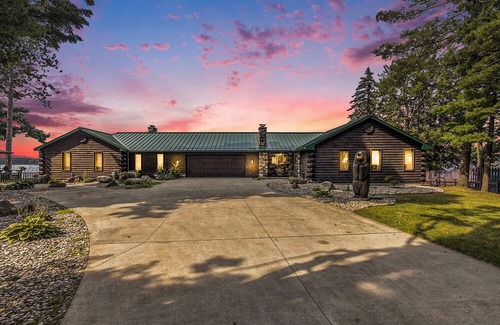 Lake Casa | Spacious 5BR Lakefront House w/Indoor Pool/Hot Tub, 2 Kitchens, Firepit, & More