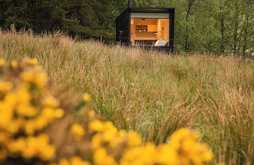 Lochearnhead Cabina | Modern cabin in the woods near Balquhidder