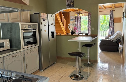 Sainte-Rose Casa | Le Volcan - Swimming pool and barbecue