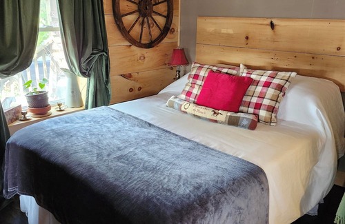 Cardinal Apartamento | Rustic Studio Apartment in Cardinal, ON WiFi, AC, firetable & seasonal hot tub!