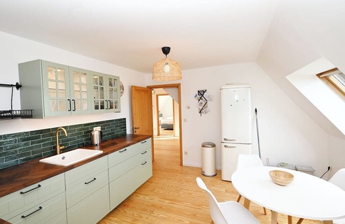 Sehlendorf Apartamento | Dream apartment "Weitblick" for 8 people with 2 bathrooms and sea view from the balcony!