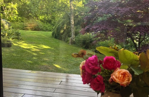 Gweek Cabina | The Mill Lodge luxury and cosy in a tranquil garden setting.