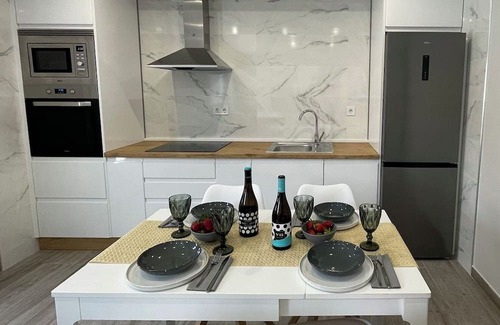 Ribadumia Apartamento | Apartment 'Byp' with Private Terrace and Wi-Fi