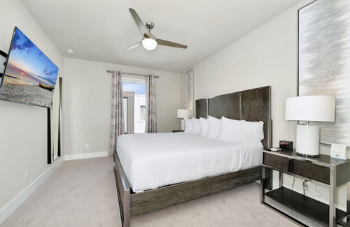 Reunion Casa | Spacious Modern Condo with Foosball Table and Large Rooftop Terrace. Reunion Resort Water Park Access near Disney at Spectrum Resort Orlando by Rentyl - B5 #220