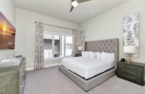 Reunion Casa | Spacious Modern Condo with Foosball Table and Large Rooftop Terrace. Reunion Resort Water Park Access near Disney at Spectrum Resort Orlando by Rentyl - B5 #220