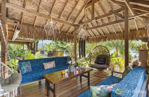Moorea-Maiao Casa | Beachfront 4BR Home with pool in Moorea