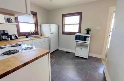 Kettering Casa | Retro Modern Duplex for Long-Term Stay. Located near local hospitals!