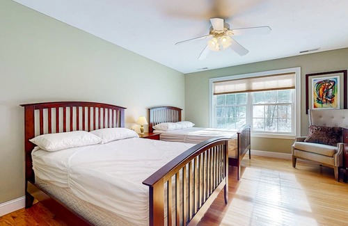 Pine River Pond Casa | Quiet charmer with lake views, large deck, grill, fully stocked kitchen, & W/D