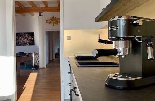 Wilhelmsruh Apartamento | Luxury Penthouse: Jacuzzi, Pool table, BBQ & desks