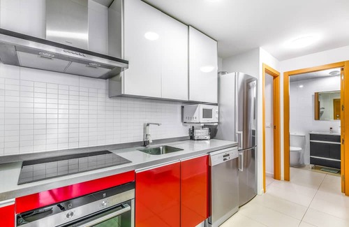 Mil Palmeras Apartamento | Apartment 'Gran Terraza Vistas Mar' with Shared Pool, Wi-Fi and Air Conditioning