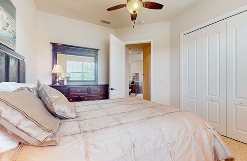 Halifax Casa | Corner-lot home with water view, on-site golf, enclosed patio, BBQ, & W/D