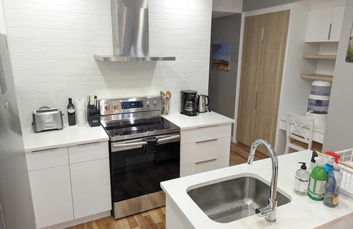 Verdun Condominio | Cozy, modern, house-like condo, big backyard, sunny deck, space for 2 cars