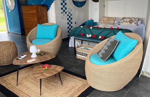 Teahupoo Casa | Bungalow Lagoon View Suite - ideal for 1 to 2 people, calm, view and comfort.