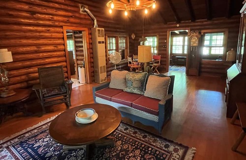 Nevis Cabina | Booking now for summer! Stunning vintage log home on pristine lake.