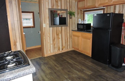 Malaga Cabina | Gotta Getaway Cabin 2 full beds with queen sleeper sofa