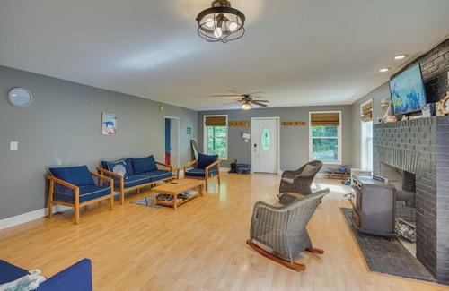 West Sand Lake Casa | Lakefront West Sand Lake Home with Beach Access!