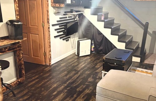 Metamora Casa | Secondary Suite - Private area in basement w/living room and kitchenette