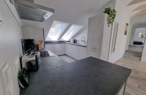 Schwentinental Apartamento | 90 sqm apartment for 2 guests in the newly developed attic with separate entrance