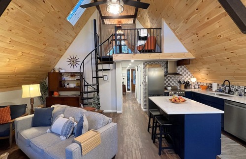 Carrolltowne Cabina | Renovated 1973 Aframe with Hot Tub