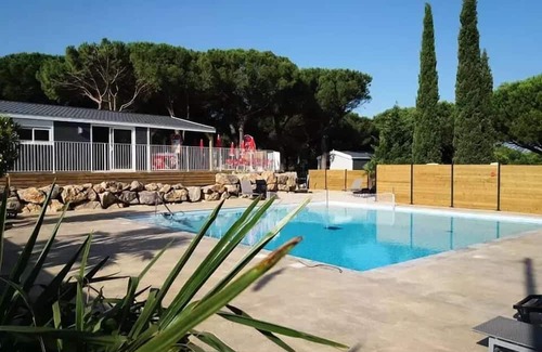 Bizanet Casa | Ushuaïa Villages Camping Figurotta * - Mobile Home Mistral 35m² - 2 bedrooms + air conditioning + covered terrace for 6 people