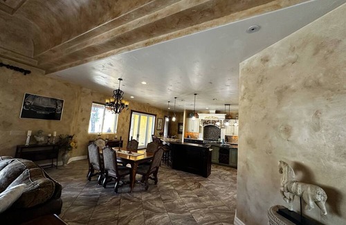 Lakeport Casa | Spacious 6-bedroom Tuscan style on 18 acres in Lakeport with WiFi, Pool, Gated