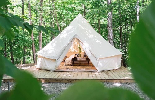 Miller Lake Casa | "The Palm" Unique Glamping Tent near Tobermory