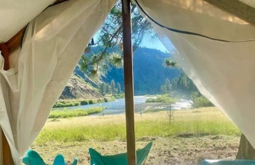 Shoup Apartamento | Cozy Glamping Tent by the Beautiful Salmon River!