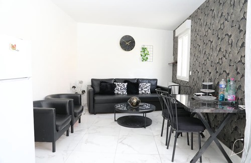 Le Bourget Apartamento | Lux Black&White 15 Min To Paris & CDG